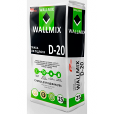 Суміш для стяжки Wallmix D-20 шар 10-40 мм 25 кг